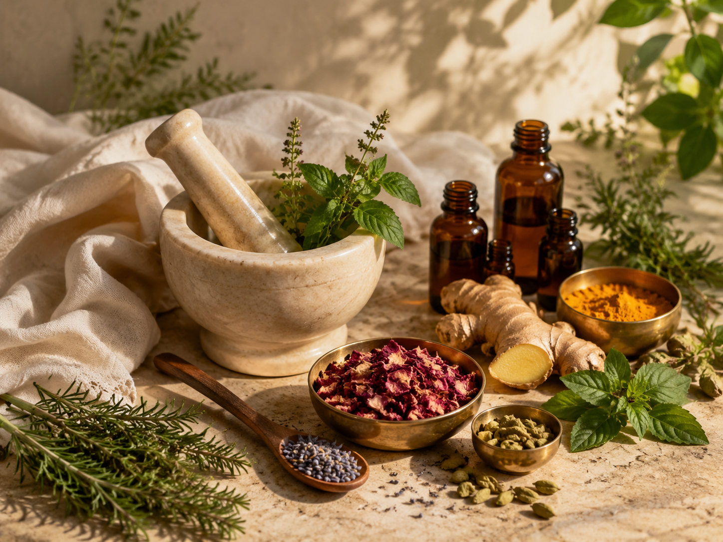 Essential oil collection — Ayurvedic aromatherapy